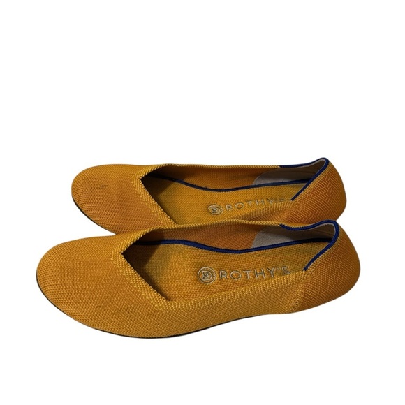 Rothy's The Flat Goldenrod Textile Slip On Ballet Shoes Women's US 9 - Picture 7 of 9
